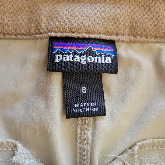 Patagonia Transit Traveller Pants Khaki Size 8 - Picture 12 of 13